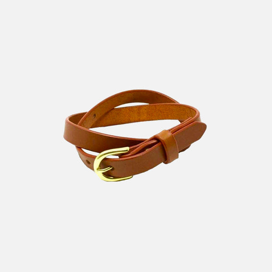 Last State Leather - Everyday 1" Belt - Chestnut/Brass